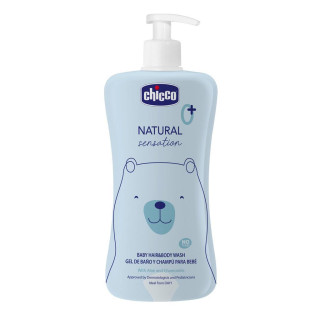 Šampon na vlasy a tělo Natural Sensation s aloe a heřmánkem 500 ml, 0 m+ Chicco