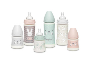 Skleněná láhev Suavinex 3P Hygge 240 ml