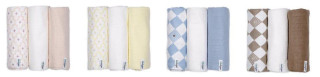 Swaddler Solid Matcha 3 balení 70 x 70 cm Lodger
