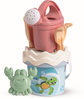 Recyklovaná pastelová sada na písek malá - oceán s konvičkou Androni