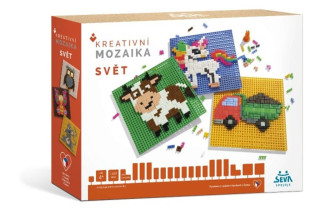 Kreativní mozaika Svět 31,5x22,5x7 cm