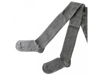 Dětské froté teplé punčocháče vel. 5 - 6 let ŠEDÉ