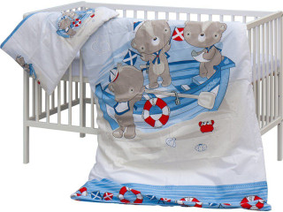 Dětská postýlka s kompletní výbavou, 120 x 60 cm, Raty Scarlett