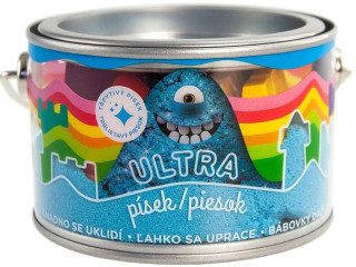 Ultra písek s glitry 200 g - modrý