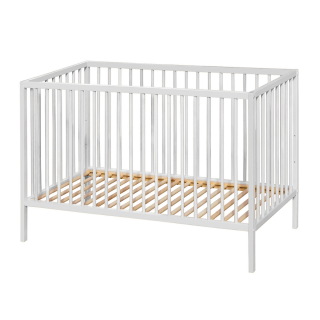 Postýlka dřevěná Nela White Wood 120 x 60 cm Petite & Mars