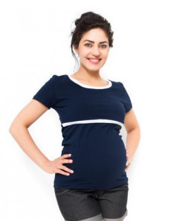 Těhotenské a kojící triko Aldona - Granát