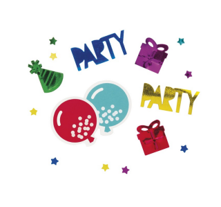 Konfety fóliové - Narozeninová párty 34 g