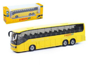 Autobus RegioJet kov/plast 18,5 cm na zpětné natažení