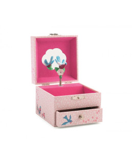 Hrací skříňka růžová Sýkorka Djeco