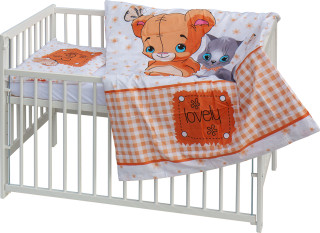 Dětská postýlka s kompletní výbavou 120 x 60 cm Tery Scarlett