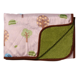 Oboustranná deka mikrovlákno 74x100 Sova BabyOno