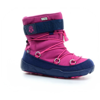 Dětské barefoot sněhule Affenzahn Snow Boot Vegan Snowy Flamingo Vel. 27