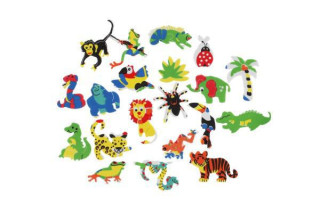 Samolepky pěnové ZOO 100 ks
