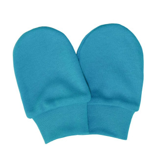 Rukavice bavlna jednobarevné tyrkysová Esito
