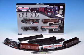 Vlak s kolejemi - plastový na baterie se světlem