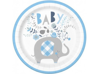 FSC Talířky papírové - Sloník s květinami