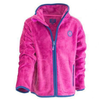 Mikina dětská chlupatá se stojáčkem, Pidilidi fuchsia