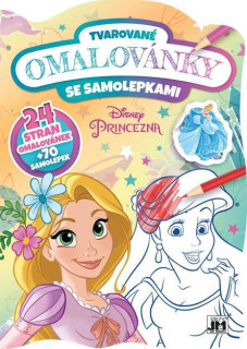 Tvarované omalovánky Disney Princezny