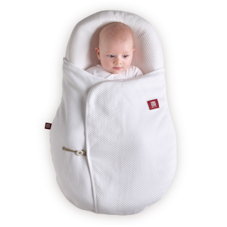 Přikrývka na Cocoonababy Quilted White Red Castle
