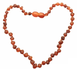 Jantarové korálky pro děti proti bolesti koňak