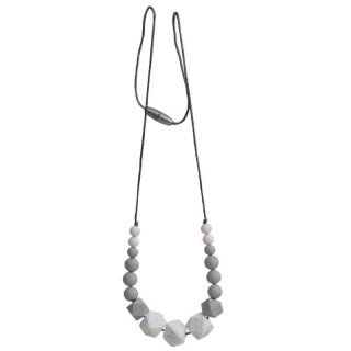 Silikonové kojící korále My Teddy Bílé