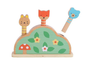 Petit Collage Dřevěná vyskakovací hračka Petit Friends