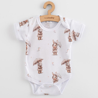 Kojenecké body s krátkým rukávem bunny New Baby For Babies