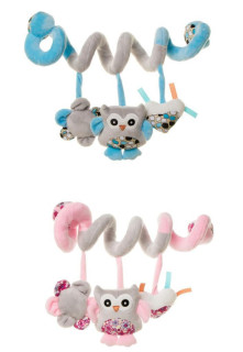 Plyšová spirála Sova