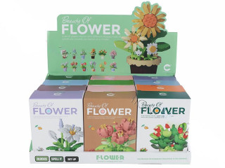 Stavebnice rostlina v květináči 105-365 ks