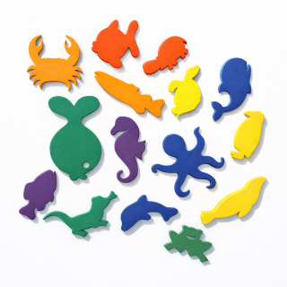 Pěnové denalepky Vodní svět - sada (8 mm)