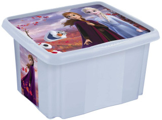 Úložný box s víkem velký "Frozen", Modrá 45 l