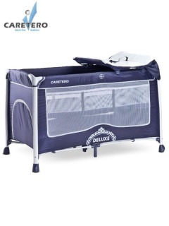 Cestovní postýlka CARETERO Deluxe NAVY