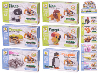 Stavebnice zvířátko 19 - 33 ks