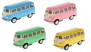 Autobus VW Classical 1962 1:64 7 cm kov na zpětný chod 