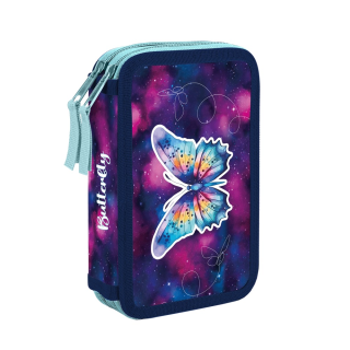 Penál 2 p. prázdný Motýl