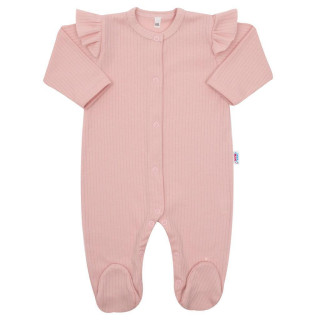 Kojenecký bavlněný overal New Baby Practical růžový holka