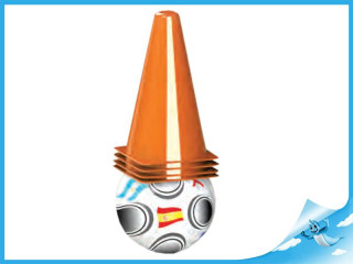 Fotbalové kužely 4ks s míček 10m+