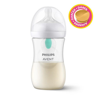 Láhev Natural Response s ventilem AirFree 260 ml, 1m+dárek PETITE&MARS Miska Philips Avent