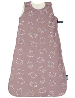 Merino spací pytel se zipem na boku ovečky hnědé