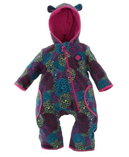 Zimní overal microfleecový propínací s kapucí, Pidilidi růžová