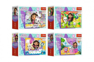 Minipuzzle miniMaxi 20 dílků Gabbyin pestrý den Trefl