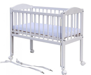 Postýlka Baby Scarlett, stahovací bok 90 x 41 cm bílá 