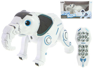 IR/C Robo-slon 33 cm na baterie se světlem a zvukem