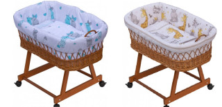 Proutěný košík na miminko Scarlett Pupis