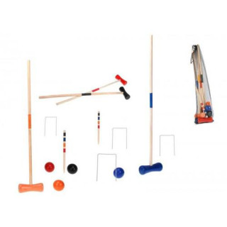 Hra kroket pro 4 hráče dřevěná