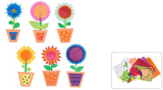 Kreativní sada Květiny Obrázky do okna Craft Kit Haba 