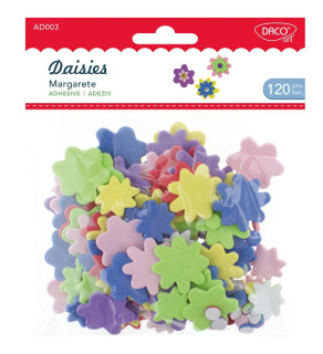 Květy pěnové samolepící 120 ks