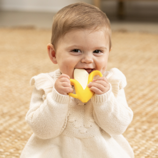 Kousátko silikonové Banán Infantino