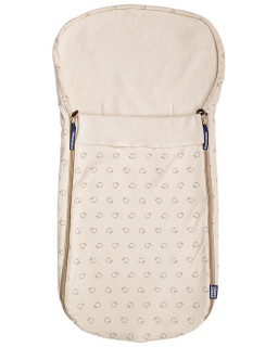 Letní fusak z bio bavlny do kočárku i autosedačky motiv beránků