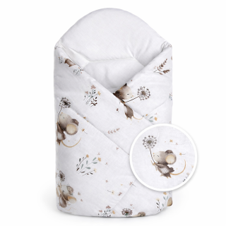 Zavinovačka pro miminko Klasik Malá myška bílá/béžová Baby Nellys